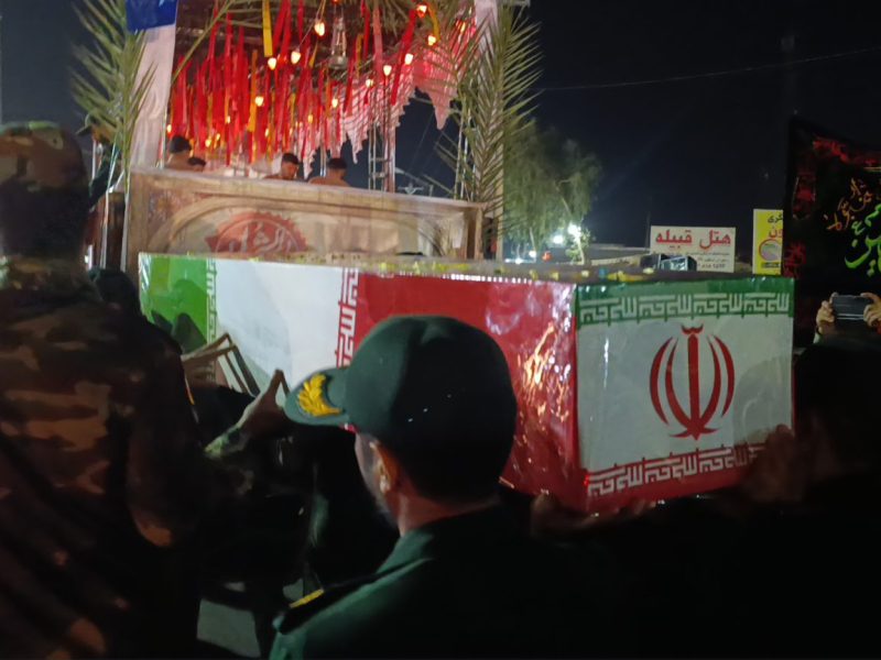 پیکر مطهر شهید گمنام وارد مسجدسلیمان شد